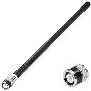 Bingfu CB-antenne 27 MHz CB-radioantenne BNC-stekker Soft Whip CB-antenne compatibel met Cobra Midland Uniden Maxon Radio Shack draagbare hand-CB-radio mobiele radio politie radioscanner