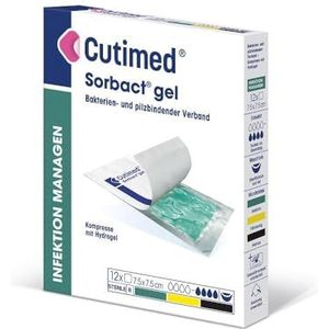 Cutimed Sorbact Gel Compressen 7,5x15 cm
