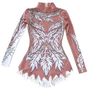 Mouwloos ritmisch gymnastiekpakje for meisjes, ademend wedstrijdgymnastiekpakje for vrouwen(4XL)