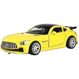 Mini Legering Klassieke Auto Voor GT 1/36 Diecast Legering Automodel Boxed Pull Back Functie Sportwagen Metalen Modellen Geschenken (Color : Yellow)