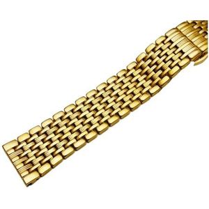 Jeniko Roestvrij Stalen Horlogeband Band 18 Mm 20 Mm 22 Mm Zilver Goud Gepolijst Heren Luxe Vervangende Metalen Horlogeband Armband Compatibel Met Tissot (Color : Gold, Size : 22mm)