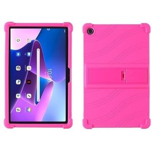Tablet Stand Case Geschikt for Lenovo Tab M10 HD 2e Gen 10.1inch 2020 TB-X306F TB-X306X Siliconen Cover(Rose red)