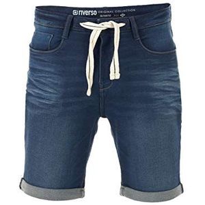 riverso heren jeans shorts RIVPaul korte broek zomer bermuda stretch short sweatbroek katoen grijs blauw donkerblauw w30 - w42