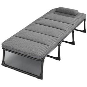 ZSLBMD Kantoor Opklapbedden Dutjebedden Eenpersoonsbed Fauteuil Thuis Ziekenhuisbedden Dutjebedden Godin(Argento,190x70x35cm)