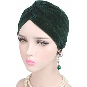 Hoofdbanden Voor Dames Vrouwen fluwelen tulband hoed hoofdband moslim hijab caps vrouwelijke zachte bandana hoofdband hijabs hoofd wrap haaraccessoires Hoofdbanden (Size : 47)