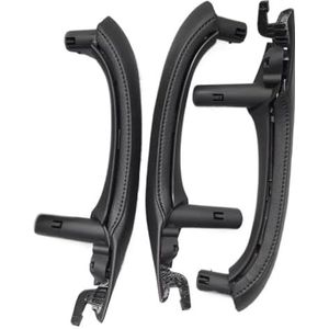 auto interieur rechtsvoor deurgreep Voor BMW Voor X3 Voor X4 Voor F25 Voor F26 2010-2016 LHD RHD Binnenurgreep Met Leren Bekleding Complete Set(Lhd 7pcs Black)