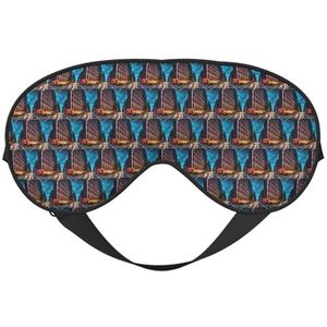 Streets of New York City Printing Veelzijdige Sleep Eye Cover Zacht Oogmasker Omkeerbaar voor Meditatie & Reizen Oogmasker Unisex