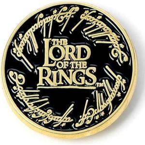 The Lord of The Rings Logo Pin Badge, Zwart, LRPB0004, Eén maat, Zink