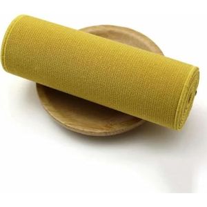 100/200 cm 10 cm dubbelzijdige elastische band dikke elastische banden elastisch lint voor kleding DIY naaien taille lint accessoires-donkergeel-10cm-1meter