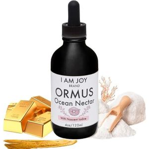 I Am Joy: Ormus Ocean Nectar Monoatomic Gold met jodium ontworpen om de pijnappelklier te ontkalken, de schildklier te ondersteunen en gevoelens van alertheid, helderheid van denken en energie te
