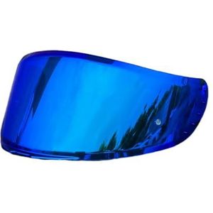Motorhelm vizier lens, Helmvizier, V14 vizier for MT Targo/Revenge 2/Rapide Pro/Blade 2 SV motorhelm gezichtsschermen UV-bescherming (alleen for gebruik op zwarte dagen)(Revo Deep Blue-day Use Only)