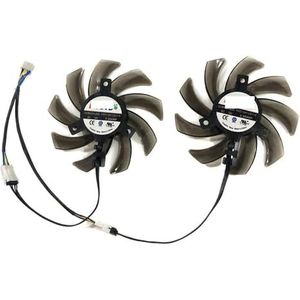2 stuks/set, FDC10H12S9-C, GPU-videokaartventilator, grafische koeler voor EMTEK voor RTX 2070 RTX2070 X voor DUAL(Type A FDC10H12S)