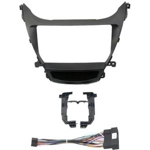 9 Inch Draadloze Speler Behuizing Frame 2 Din Head Unit Dashboard Kit Geschikt for Hyundai Elantra 2012-2014 (Frame Kabel) double din dash kit(2014 Frame Cable)