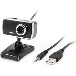 Ruilogod Zwarte 360 ​​graden draaien USB 2.0 PC Web Camera w microfoon voor laptop desktop