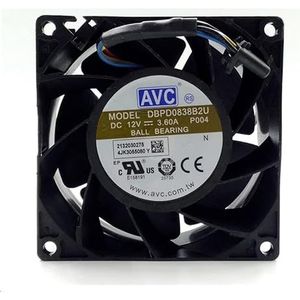 Original DBPD0838B2U 8CM 8038 DC12V 3.6A super air volume supercharged cooling fan