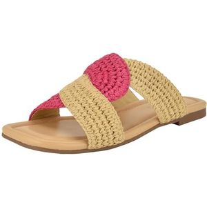 Nine West Quara platte sandalen voor dames, Light Natural Pink 111, 40 EU