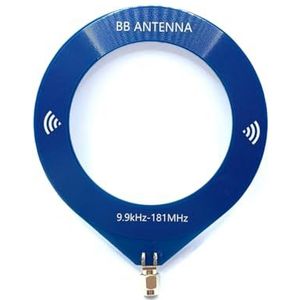 Reinscer 9,9 kHz - 181 MHz Frequentie kleine ronde antenne breedbandantenne draagbare MW SW-antenne voor radio