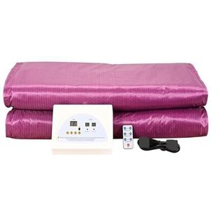 Saunadeken, Professione infraroodverwarming saunadeken, afvaln Home Spa vetverbranding afslankende, fitness-detox-therapiedeken(Purple)