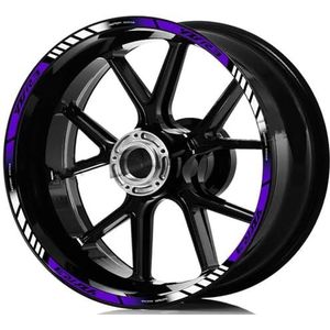 Accessoires Onderdelen Motorfiets Wiel Stickers Reflecterende Velg Stripe Tape Decal Waterdichte Accessoires 17 Inch Voor YZF R3 R3 2023(17 Inch D)
