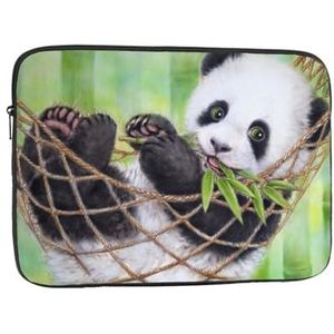 Leuke Panda Print Laptop Sleeve Mode Lichtgewicht Laptop Case Computer Tas Voor 10-17 Inch Notebook Tablet 13 inch