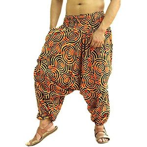 Sarjana Handicrafts Indiase Etnische Mannen Vrouwen Katoen Harem Hippie Broek met Zakken voor Yoga, Geel, One Size