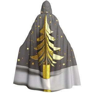 SSIMOO Gouden Glitter Kerstboom Prachtige Vampier Mantel Voor Rollenspel, Gemaakt Voor Onvergetelijke Halloween Momenten En Meer