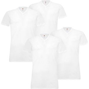 Levi's Heren V-hals T-shirts stretch katoen 905056001 4-pack