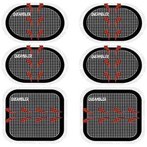 QUEAMBLER Vervangende gelpads, elektrodenpads voor het lichaam, zelfklevend, voor buikriemen