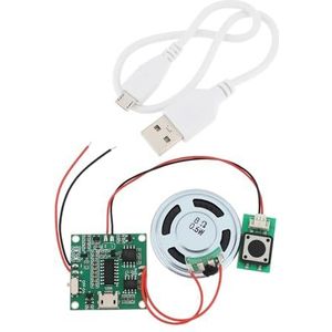 Be In Your Mind 8M Sound Modul Programmierbare MP3 WAV Musik Player with Speaker for DIY Birthday Music Box Greeting Card 4.5-5V