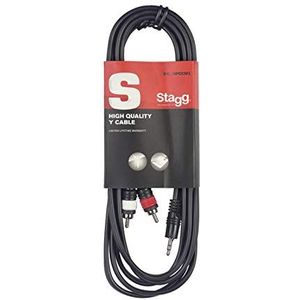 Stagg SYC6/MPS2CM E 6 m 1x Mini Stereo Jack/2x RCA Mannelijke Y Splitter Kabel