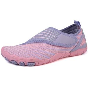 kumosaga Wandelschoenen op blote voeten dames, antislip zwemschoenen, ademende buitenschoenen met brede neus for dames en heren (Color : Pink, Size : 42 EU)