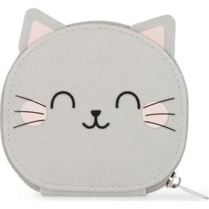 Legami Manicureset - But First, nagels, nagelschaar, nagelknipper, vijl, nagelriemduwer voor manicure en pedicure, zakformaat, draagbaar, ideaal voor reizen, thuisgebruik, Kitty