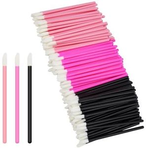 300 stks Wimper Borstel Wenkbrauw Borstel Kristal Mascara Wands Applicator voor Wimper Extension (Gekleurd)