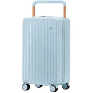 Lichtgewicht Koffer Wachtwoordkoffer Met Grote Capaciteit Voor Dames, Universeel Wiel, ABS Waterdichte Koffer Voor Heren Koffer Bagage(Color:B,Size:26inch)