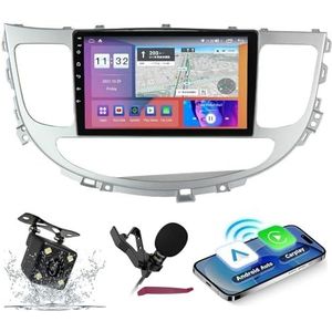 Android 14 Autoradio Navi voor H-yundai Rohens Genesis (2008-2013) 9 ""Screenradio met draadloze carplay Android Auto GPS Navigatie-ondersteuning Bluetooth 5.0 HIFI FM 5G-WiFi SWC MIC,M150s