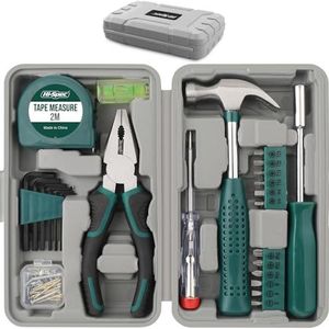 Hi-Spec - 25-delige Gereedschapskoffer - Groen - Mini Tool Set voor Thuisgebruik