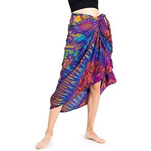 PANASIAM Sarong tiedye purple multicolor, 190x116cm