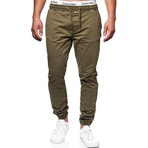 INDICODE Heren Fields Pants | Stoffen broek met 4 zakken Army L