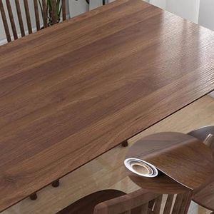 Plastic rol met kleeflaag voor houteffect, Zelfklevende tafelfolie, waterdichte PVC-meubelstickers, houtlook tafelconservering, decoratieve keuken- en muurstickers(Option 5,40x200cm(WxL))