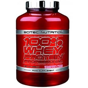 Scitec Nutrition 100% Whey Protein Professional 2350 g aardbei witte chocolade