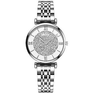 horloges Horloges Luxe Quartz Horloges Roestvrij Stalen Band Horloge Ronde Wijzerplaat Horloge Voor Vrouwen Casual Business Polshorloge Genereus Mode