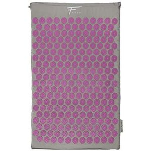 Acupressuurmat + tas – verlichting van rugpijn – ischias – rugmassage – spierontspanning – herstel na het sporten (grijs violet)