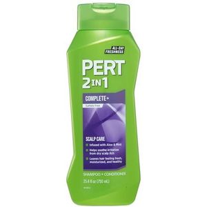 PERT 2-in-1 Complete Plus Scalp Care Shampoo en Conditioner - Jeukende Hoofdhuidbehandeling - Sulfaatvrije Shampoo en Conditioner voor Gezond Haar - 750 ml