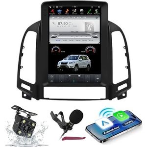 Android 15 Autoradio Navi voor H-yundai Santa Fe (2006-2012) 10.4 ""Touchscreen Car Multimedia Player met draadloze carplay GPS-navigatie Bluetooth 5.0 HIFI FM 5G-WiFi SWC DSP MIC,4g+64g