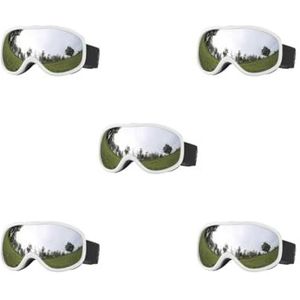 Siepificius 5 set Skibril Zon Bescherming Zonnebril Sneeuw Goggles voor Motorbike Schaatsen Type C