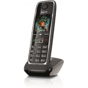 Gigaset C530HX telefoon - draadloze telefoon/handset - met groot TFT-kleurendisplay - voor DECT/CATiq router - met handsfree functie - zwart