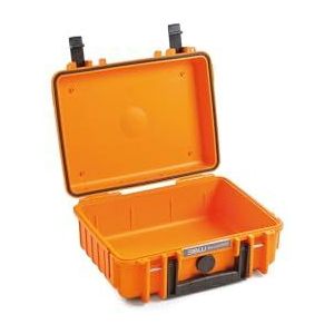 B&W Outdoor Case Hard Case Type 1000 leeg (Hard Case Case IP67, zonder inhoud, waterdicht, binnenmaat 25x17,5x9,5cm, Orange)