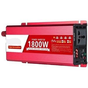 Omvormer DC 12V 24V 48V 60V Naar 110V-240V LCD Scherm Inverter 1600W/2200W/3000W Zuivere Sinus Power Converter 50HZ Omvormer Converter (Kleur : 48V, Size : 2200W)