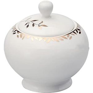 Een kruidenkast. Keramische SugarJar met deksel Handgetekende bloemen Suikerpot Zoutkom Kruidendoos Kruiderijpotten for specerijen Suikeropslag Kommen Kan