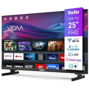 TuTu - TUV25FQ1B - Smart TV - 25 inch - Full HD - VIDAA - WiFi - Triple Tuner